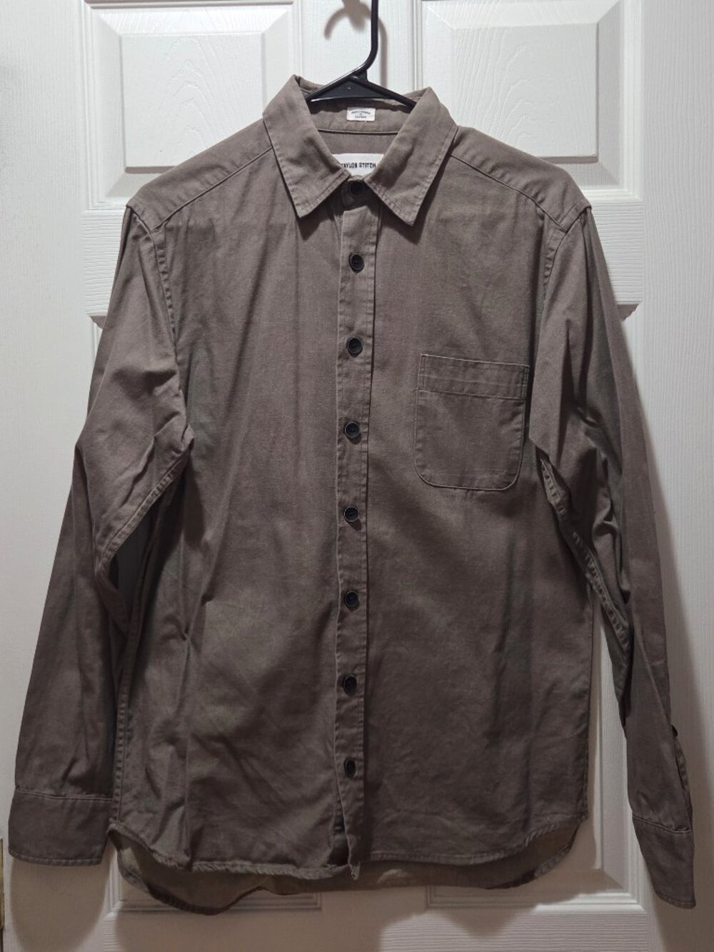Taylor Stitch Button Up Shirt Mens 40 Olive Green